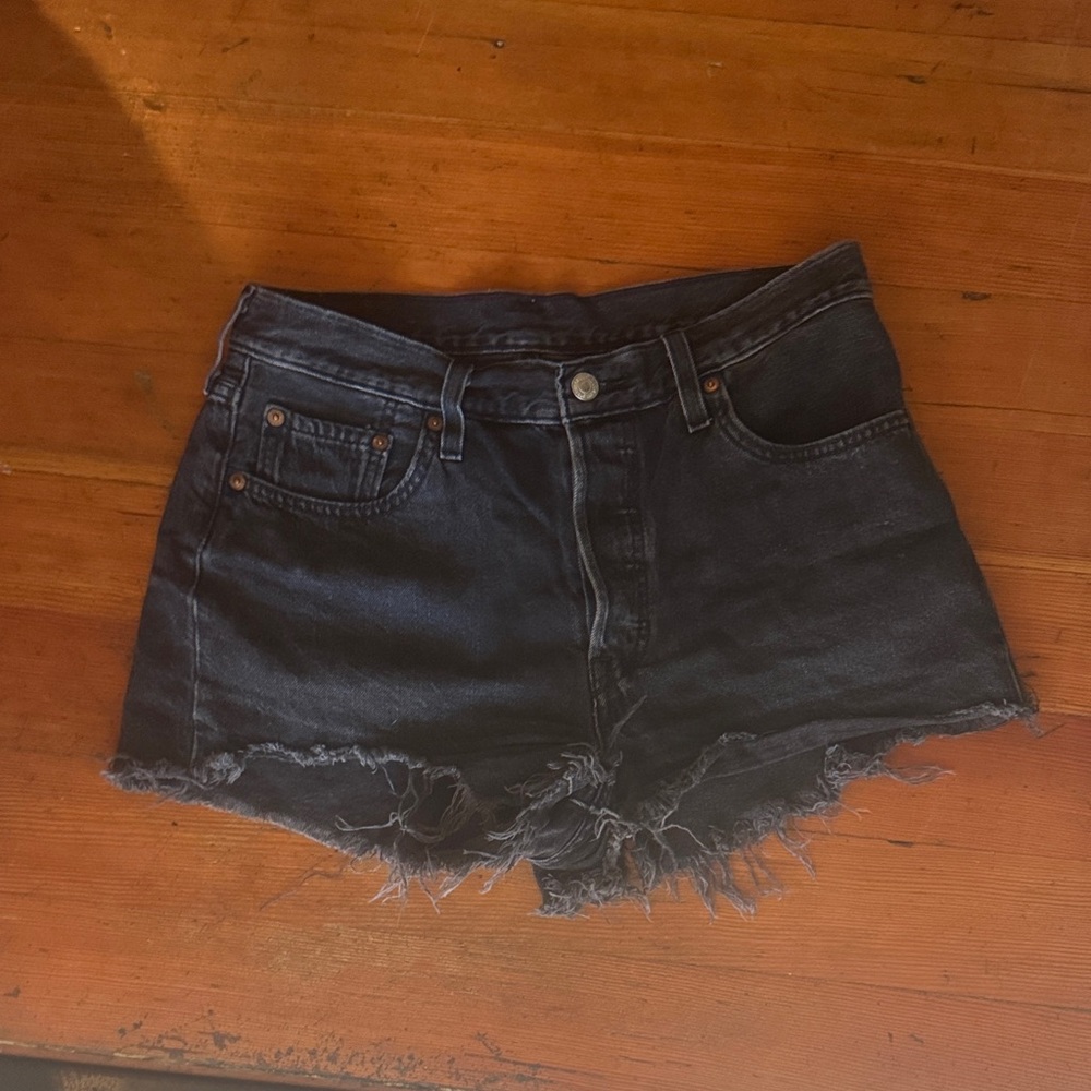 Levi's Dark Blue Jean Shorts